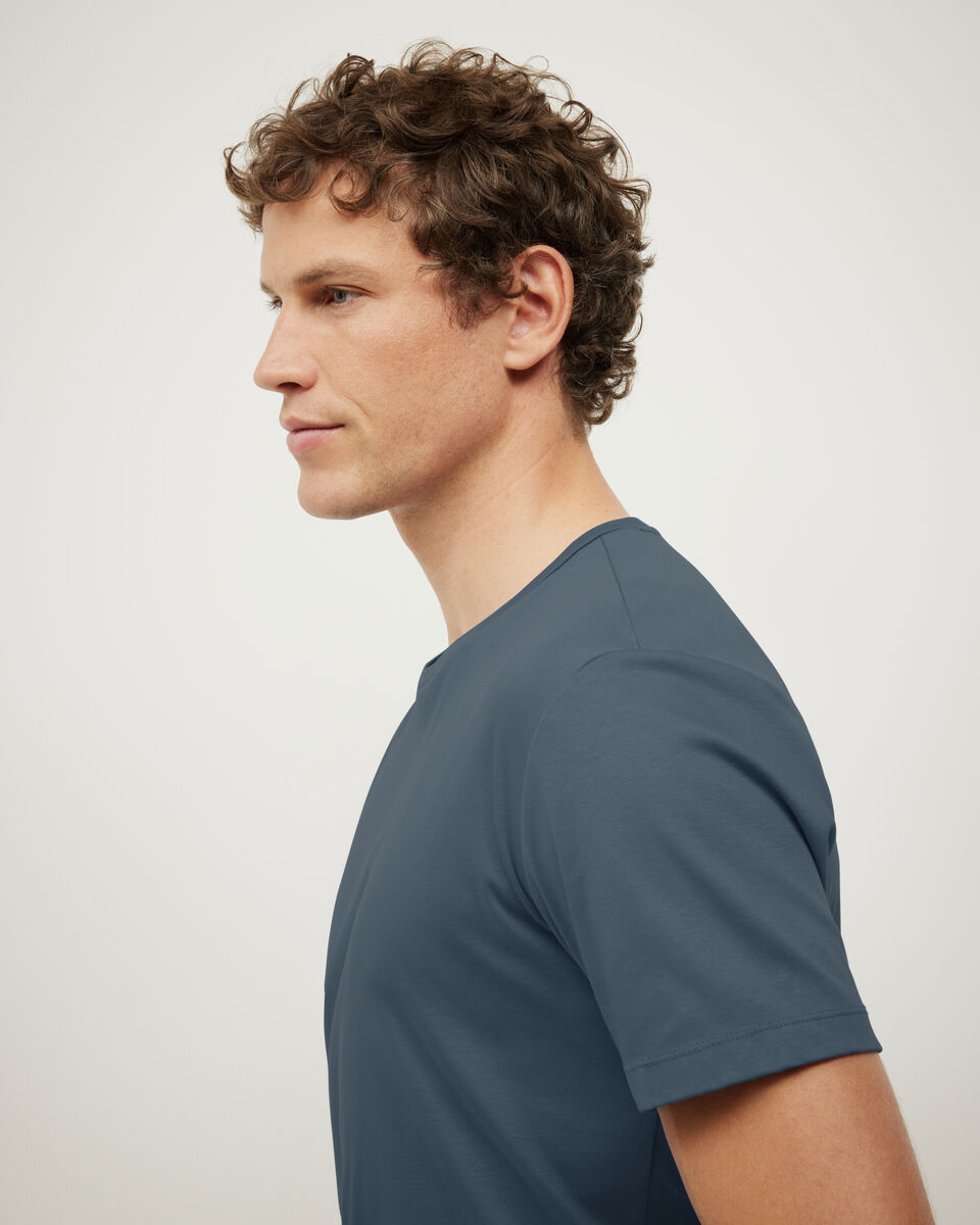 Slim Travel Tee, Steel Blue, hi-res